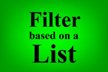 How to filter a list by another column in Google Sheets