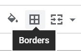 An image of the border options button/menu
