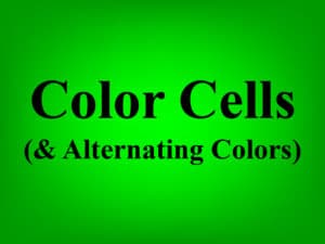 How to color cells in Google sheets, as well as how to apply alternating colors