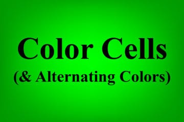 How to color cells in Google sheets, as well as how to apply alternating colors