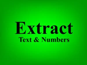 How to extract text, numbers, and punctuation in Google Sheets by using a variety of formulas