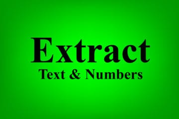 How to extract text, numbers, and punctuation in Google Sheets by using a variety of formulas