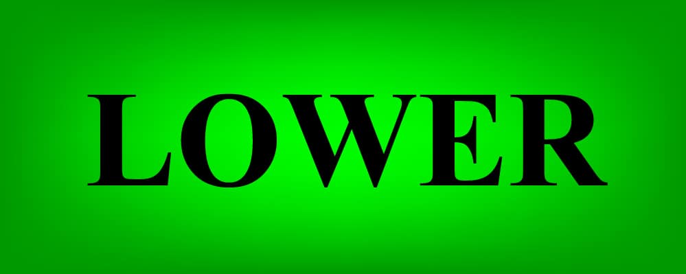 The word "LOWER" on a glowing green background- How to change all letters to lowercase with the LOWER function in Google Sheets