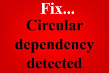 An article that teaches how to fix the Google Sheets circular dependency detected error (Several examples included)