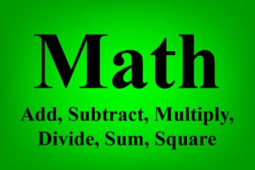 An article that shows how to do math in Google Sheets