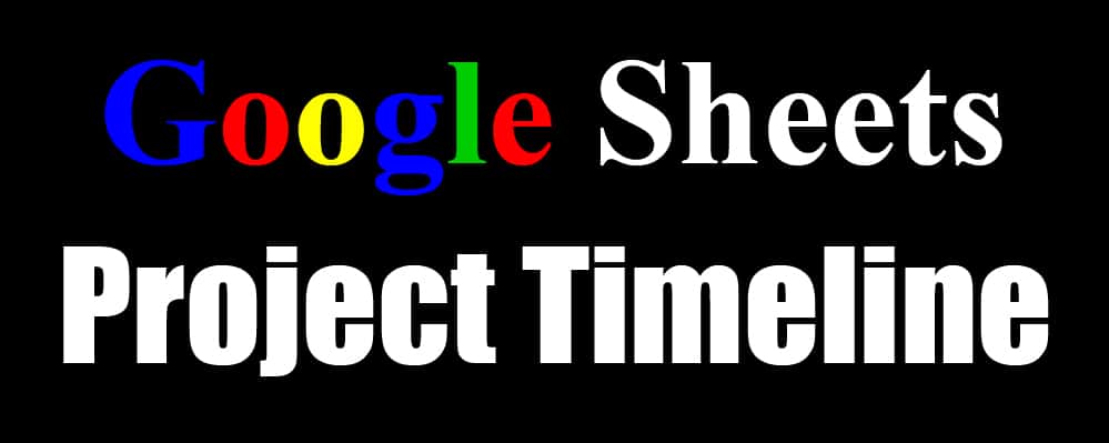 A resource with multiple Google Sheets project management timeline templates, which use conditional formatting to create a Gantt chart