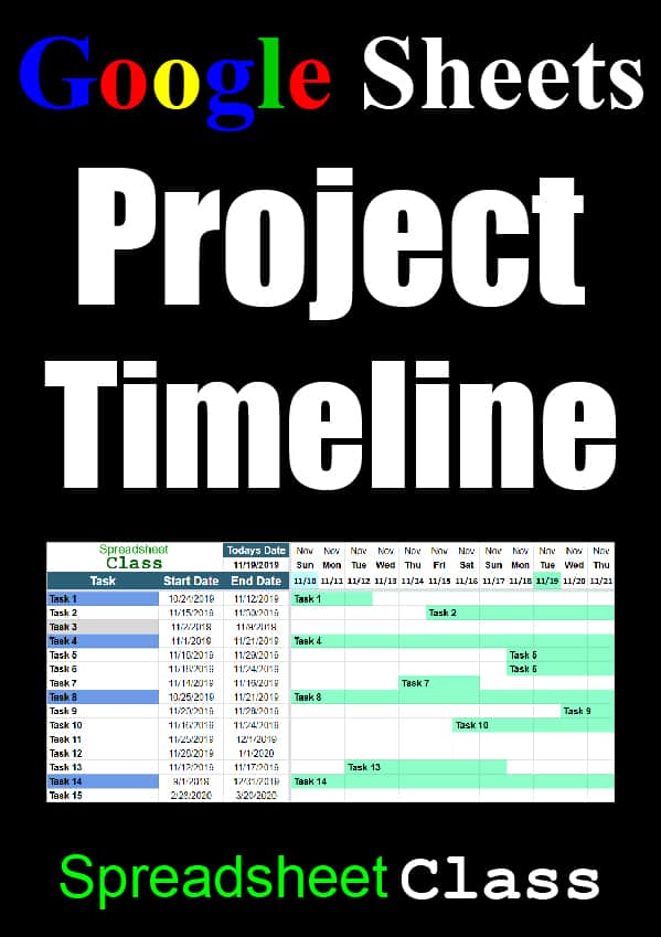 Google Sheets Timeline Template Pinterest Image Spreadsheet Class