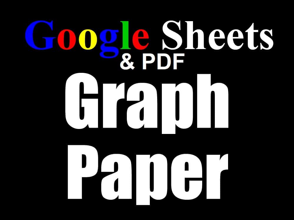 google sheets and pdf graph paper templates