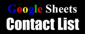A resource providing a Google Sheets contact list template