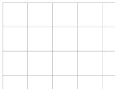 An example of the graph paper template that has extra large squares