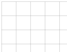 An example of the graph paper template that has extra large squares