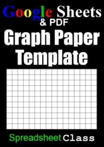 Pinterest image for the Google spreadsheet graph paper templates