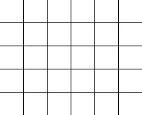 An example of the graph paper template that has darkly shaded squares