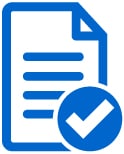A blue CSV icon