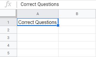 An example of how to enter text and numbers (values) into a cell in Google Sheets