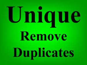 Featured image for the article that teaches how to use the Google Sheets UNIQUE function