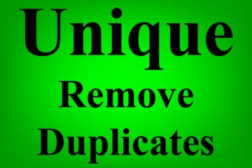 Featured image for the article that teaches how to use the Google Sheets UNIQUE function