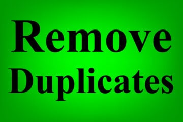 Featured image for the remove duplicates in Google Sheets lesson