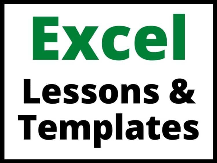 Featured image for the Excel Lessons and Templates Page