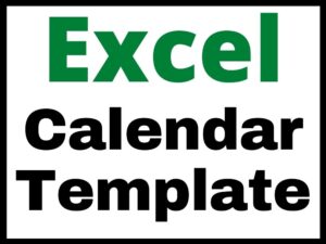 Featured image for the Microsoft Excel Calendar Templates (Full Size and Miniature / monthly and yearly)
