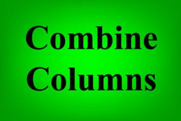 Featured image for the article on how to combine columns into one column both vertically and horizontally in Excel