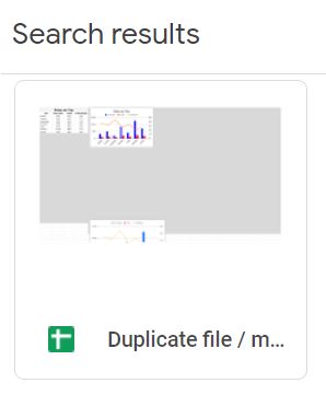 Example of how to make a copy of a file (duplicate file) in Google Sheets. Method 2 in Google Drive before right-clicking