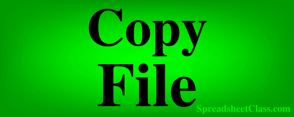 A lesson on how to make a copy of a file in Google Sheets by SpreadsheetClass.com (Duplicate file)