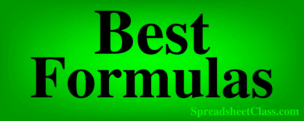 A resource that teaches the best Google Sheets formulas (Lesson and formula training template) by SpreadsheetClass.com