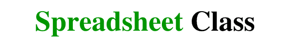 Website banner for SpreadsheetClass.com