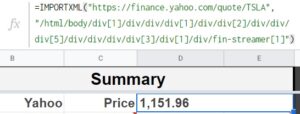 Pull data from websites in Google Sheets with IMPORTXML (Web scraping)
