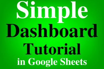 A featured image created for the lesson on how to build a dashboard in Google Sheets (Simple and fast version)