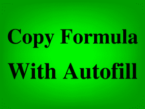 Featured image for the lesson on how to autofill formulas in Excel