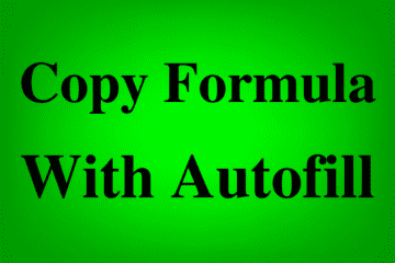 Featured image for the lesson on how to autofill formulas in Excel