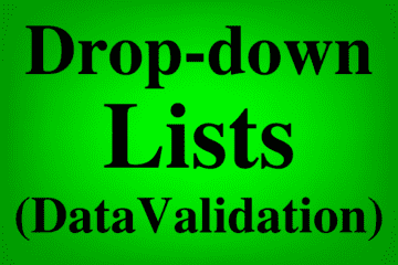 Featured image for the lesson on how to create drop-down lists and use data validation in Google Sheets