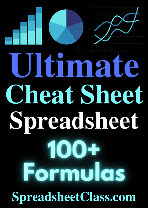 Sidebar image for the Ultimate Google Sheets Formula Cheat Sheet created by SpreadsheetClass.com