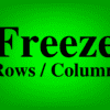 Featured image for the lesson on how to freeze and unfreeze rows and columns in Google Sheets