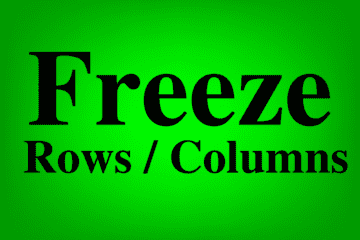 Featured image for the lesson on how to freeze and unfreeze rows and columns in Google Sheets