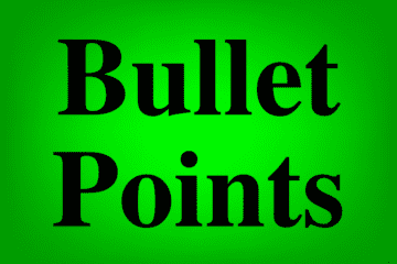 Featured image for the lesson on how to insert bullet points in Google Sheets (multiple methods)