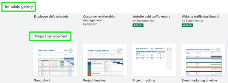 Project Management Timeline Templates for Google Sheets (Gantt Chart)