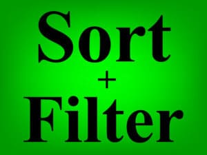 Featured image for the lesson on how to use the SORT function and the FILTER function together in Microsoft Excel