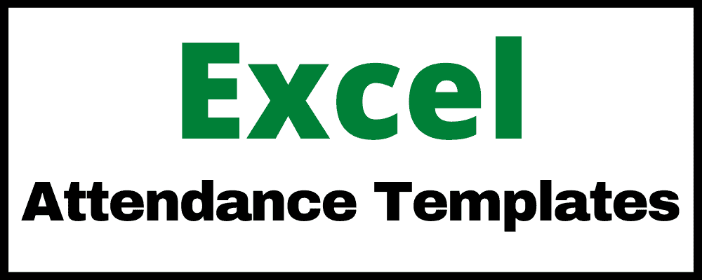 Top image for the Microsoft Excel attendance tracker templates by SpreadsheetClass.com