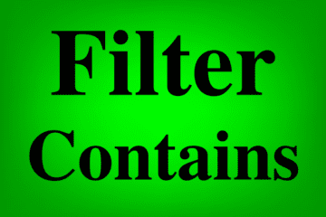 Featured image for the lesson on how to filter where contains or where does not contain in Google Sheets single or multiple criteria