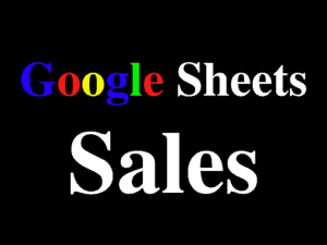 Featured image for the sales template for Google Sheets
