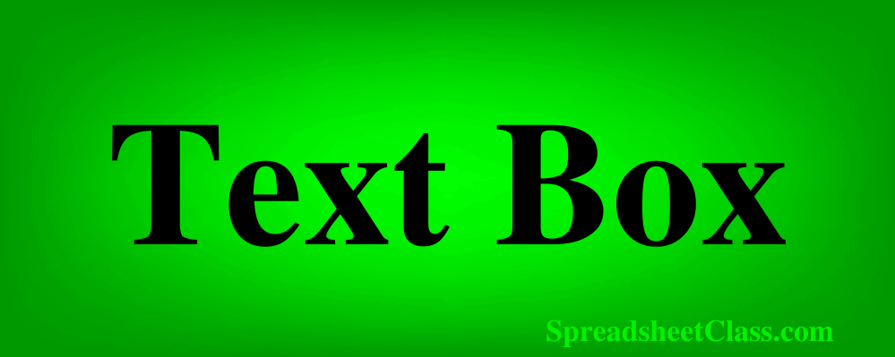 Lesson on How to add a text box in Google Sheets top image by SpreadsheetClass.com