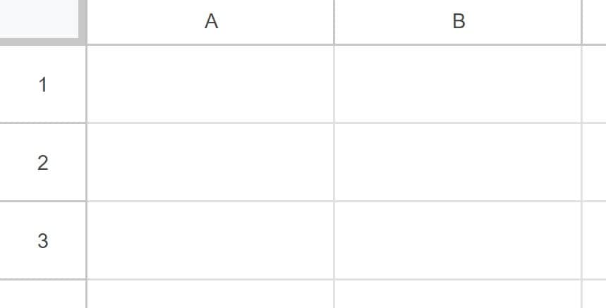 Example of How to change cell size in Google Sheets after changing cell size