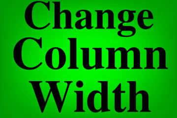 Lesson on How to change column width in Google Sheets featured image