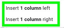 A simple example of How to insert columns in Google Sheets
