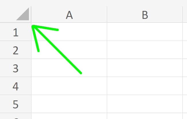 Example of How to select all in Excel to make columns the same width easily