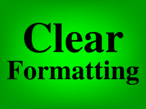 Lesson on How to use clear formatting to clear cell formatting to default in Google featured image