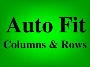 Lesson on How to Auto Fit column width and row height in Microsoft Excel featured image